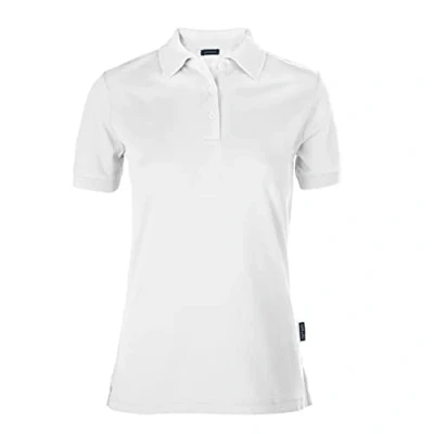 Abbildung von HRM Damen Luxury Stretch Polo, weiß, Gr. 5XL I Premium Polo Shirt aus 95% Baumwolle &amp; 5% Elasthan Basic Polohemd bis 40C farbecht waschbar Hochwertige nachhaltige Oberteile