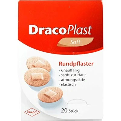 Abbildung von Dracoplast Soft Pflaster 2,2 cm rund hau 20 St