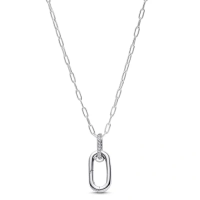 Abbildung von Pandora Damen Kette Silber/Transparent 394086C01 50