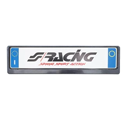 Abbildung von Simoni Racing PTX/CL Universal Kennzeichenhalter hinten Carbon Look