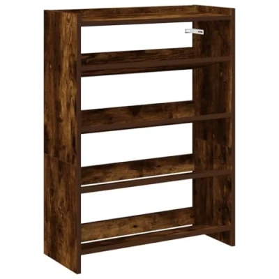 Abbildung von vidaXL Schuhregal Räuchereiche 80x25x61,5 cm Holzwerkstoff