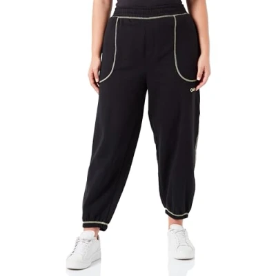 Abbildung von Calvin Klein Underwear Jogger Nachtwäsche Hose black/sunny, Damen, Größe: Large, Black/sunny