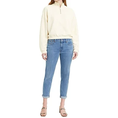 Abbildung von Levi&#039;s MID RISE Boyfriend Jeans Slim Fit, Damen, Größe: 34x27, Lapis topic