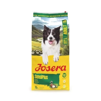 Abbildung von JOSERA Adult SensiPlus Ente &amp; Reis (1 x 12,5 kg) Premium Trockenfutter für ausgewachsene empfindliche Hunde mit viel Biotin gesunde Haut Fell hoch verdaulich glutenfrei 1er Pack