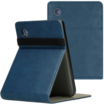Abbildung von Stand Flipcase für das Kobo Clara 2E / Tolino Shine 4 Dunkelblau