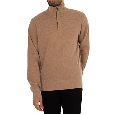 Abbildung von GANT Herren D1. Sacker Rib Half Zip Pullover, Khaki Mel, 3XL