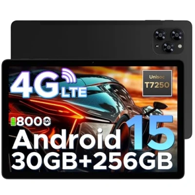 Abbildung von DOOGEE Tab G6 Android 15 Tablet 11 Zoll, 30GB RAM + 256GB ROM mit SIM Card Slot, 8000mAh Akku, Gemini AI, Unisoc T7250 Octa Core, Widevine L1, Netflix, 4G LTE, 3,5mm Kopfhörer/5G WiFi/Face ID