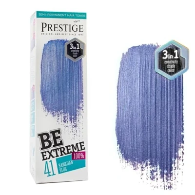 Abbildung von Vip&#039;s Prestige Be Extreme Semipermanenter Haartonisierer 41 Hawaiian Blue Reines Pigment Verleiht gefärbten oder grauen Haaren Farbe Temporäres Ergebnis Ammoniakfrei, Parabenfrei, PPD frei