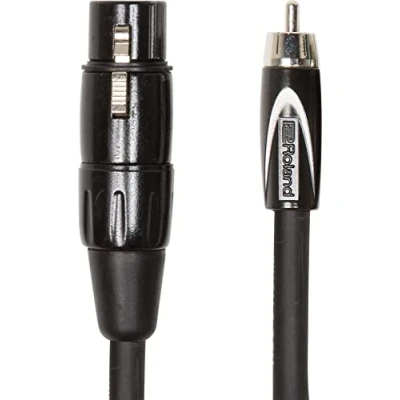 Abbildung von Roland Black Serie Verbindungskabel XLR (weiblich) auf Cinch, Länge: 3m RCC 10 RCXF