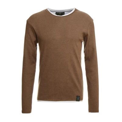 Abbildung von Key Largo Sarasota Round Strickpullover, Herren, Größe: Medium, Mocca brown