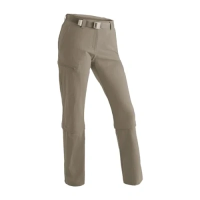 Abbildung von Maier Sports Arolla, Damen Wanderhose, Wasserabweisende Outdoorhose für Trekking und Hiking, Praktische Zipp Off Funktion, PFC frei, mSTRETCH pro 4 &amp; Dryprotec, Braun, 72 (W27/28/L33)