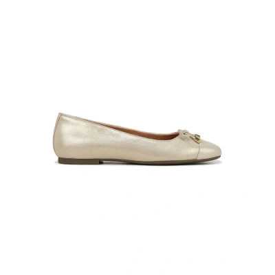 Abbildung von Vionic Klara Skimmers Ballerinas für Damen, Goldfarbenes Metallic Leder, 42 EU