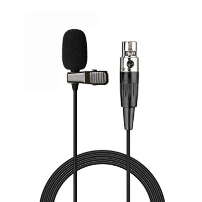 Abbildung von Sujeetec Lavalier Mikrofon Revers für AKG Samson kabellos Bodypack Transmitter Taschensender Unidirektional Kondensator Mic Mini XLR TA3F Stecker