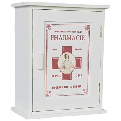 Abbildung von Clayre &amp; Eef Dekobecher Vintage Arzneikasten Medizinschrank Wandschrank,