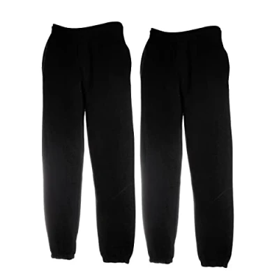 Abbildung von Fruit of The LoomHerren Hose, 2X Schwarz elastisch + 1 HL Kauf Notizblock, XXL