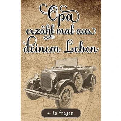 Abbildung von Opa, erzähl mal aus deinem Leben: Notizbuch, das Ihr Großvater ausfüllen muss Mehr als 80 Fragen, um sein Leben kennen zu lernen Platz zum ... Opas Tag, Geburtstag oder Weihnachten