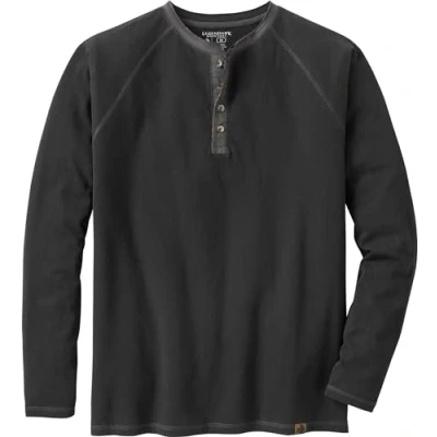 Abbildung von Legendary Whitetails Herren Standard Recluse Henley, Schwarz, Größe L