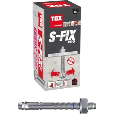 Abbildung von TOX Bolzenanker M S Fix Pro M12 x 180/84 mm 20 Stück 04010229 verzinkt
