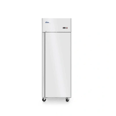Abbildung von HENDI Tiefkühlschrank 670 l GN 2/1 Profi Line mit Rollen eintürig Umluftkühlung, Gastro Edelstahl Gefrierschrank Gewerbe Lagertiefkühlschrank