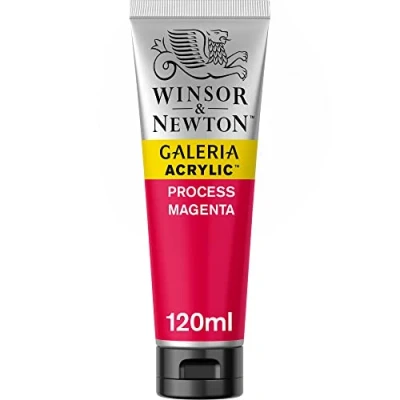 Abbildung von Winsor &amp; Newton 2131533 Galeria Acrylfarbe, hohe Pigmentierung, lichtecht, buttrige Konsistenz, 120 ml Tube Process Magenta