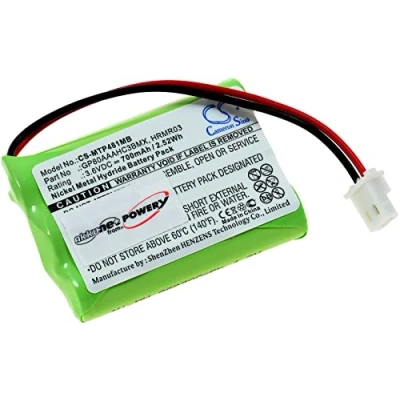 Abbildung von Akku für Babyphone Motorola MBP481 / MBP482 MBP483, 3,6V, NiMH