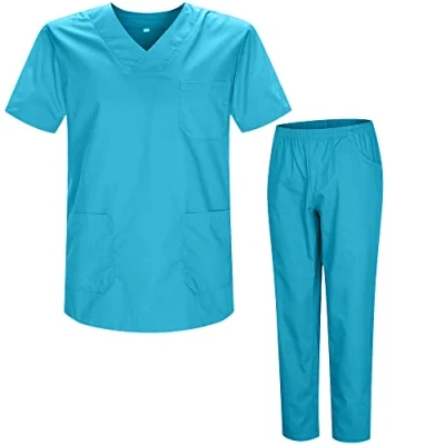 Abbildung von MISEMIYA Unisex Schrubb Set Medizinische Uniform mit Oberteil und Hose ref.8178 Large, Cyan
