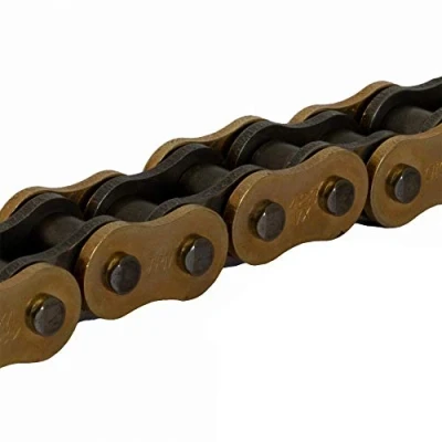 Abbildung von DID Kette 428 VX, 132 Glieder (X Ring gold), offen mit Clipschloss