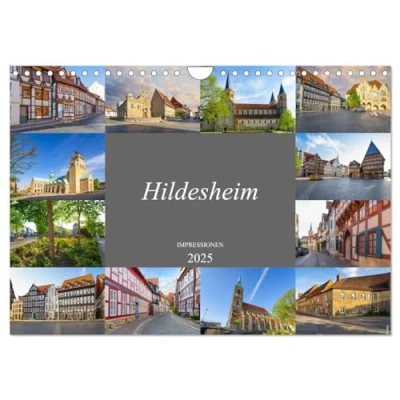 Abbildung von Hildesheim Impressionen (Wandkalender 2025 DIN A4 quer), CALVENDO Monatskalender