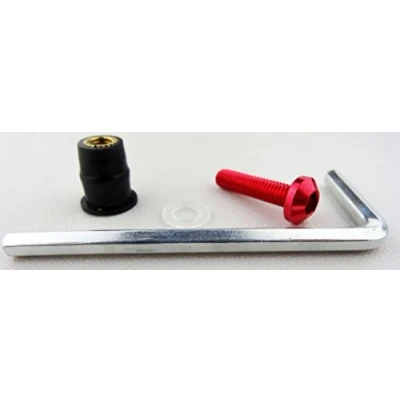Abbildung von 10 St. Motorrad Windschild Alu Schrauben Verkleidungsschrauben M 5 x 25 Rot