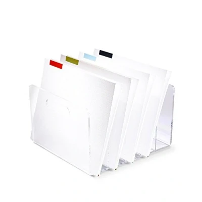 Abbildung von RUSSELL+HAZEL Acryl Collator, transparentes Acryl, 25,4 x 29,2 16,5 cm, 5 Steckplätze (30790)