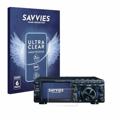Abbildung von Savvies 6 Stück Schutzfolie für Yaesu FT 710 Displayschutz Folie Ultra Transparent