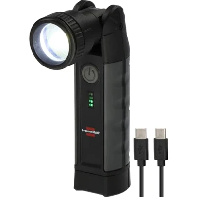 Abbildung von Brennenstuhl Professional Akku LED Taschenlampe TL 1000 ACW (Arbeitsleuchte 1000lm mit max. 12h Leuchtdauer, Magnet, tauschbarer Akku, Wireless Charging, inkl. USB C Kabel)