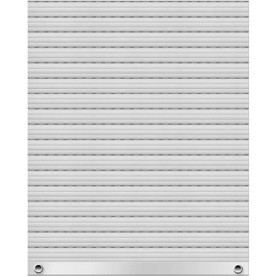 Abbildung von Schellenberg 39016 130 x 150 cm grau, Rolladenpanzer Set PVC Mini für 40 mm Stahlrohrwellen, Breite kürzbar, inkl. Rolladen Aufhängefeder, Alu Endleiste, Rolladenstopper