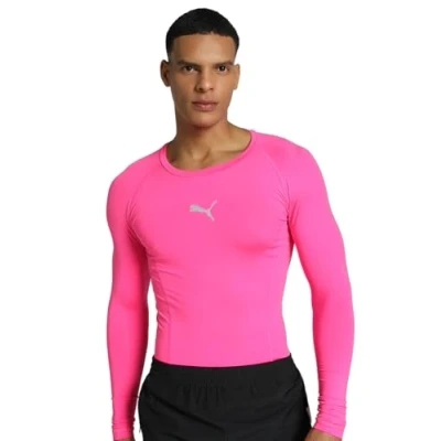 Abbildung von Puma LIGA Langarmshirt, Herren, Größe: Large, Pinksilber