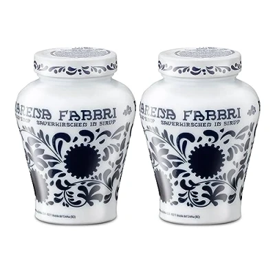 Abbildung von Food United AMARENAKIRSCHEN 12x600g Opaline fabbri 1905 in Sirup Halb Kandiert Amarene amarena Kirschen aus Italien cherries für Joghurt Eis Dessert Topping Cocktail