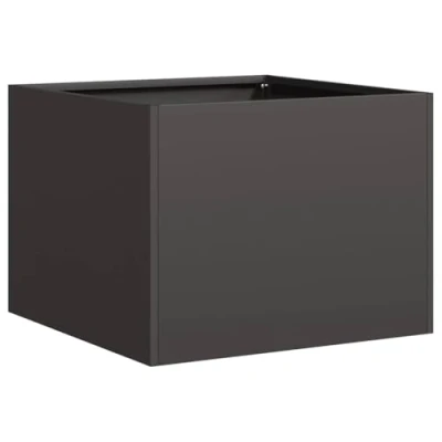 Abbildung von vidaXL Blumentopf Pflanzkübel Schwarz 40x40x30 cm Stahl (1 St)
