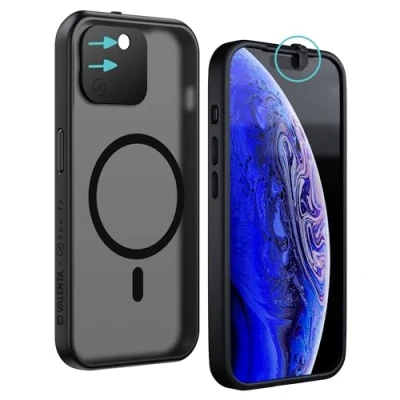 Abbildung von Spy Fy iPhone 15 Plus MagSafe Kompatibel Hülle mit Kameraschutz Smokey Handy Kamera Abdeckung vorne und hinten Kickstand Schutzhülle Privacy Case Handyhülle 2 Meter Fallschutz 6,1 Zoll