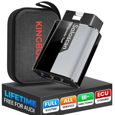 Abbildung von KINGBOLEN Soloscan OBD2 Diagnosegerät für Audi/für VW/für Skoda/für Seat/für Bentley/für Bugatti/für Lamborghini,Alle Systemdiagnosen,50+ Reset Funktion,Aktiver Test,ECU Codierung,Kostenloses Update.