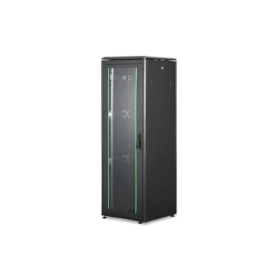 Abbildung von ASSMANN DIGITUS 36HE Unique Netzwerkschrank 600x600mm Glastür Schwarz