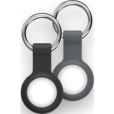 Abbildung von XLAYER Halterung Apple AirTag Holder 2er Set Grey/Black Handy