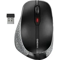 Abbildung von CHERRY MW 8C ERGO, Kabellose Maus Mit Ergonomischer Daumenauflage Für Rechtshänder, Verbindung Über Bluetooth Oder 2,4 GHz Funk, Wiederaufladbar, Schwarz
