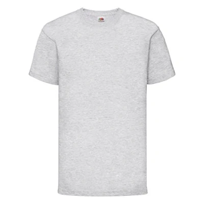 Abbildung von Fruit of the Loom Jungen T Shirt, Grey (Heather), 5 6 Jahre (116)