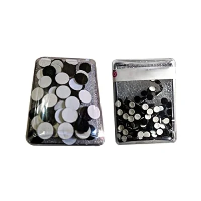 Abbildung von KULIA® Schwarze Bindi Tattoos Aufkleber Stirn Hochzeit Tikka Indische 6 Pakete Ethnische Braut Bollywood Party Mix Größe Frauen Modeschmuck