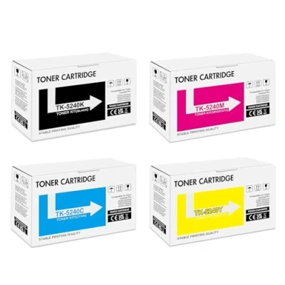 Abbildung von Toner Bank TK 5240K 5240 Kompatibel für Kyocera Ecosys M5526cdw M5526cdn TK5240 TK5240K 5240C 5240Y 5240M P5026cdn P5026cdw M5526 P5026 (Schwarz Cyan Gelb Magenta, 4er Pack)