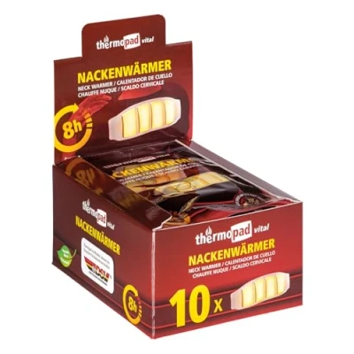Abbildung von THERMOPAD Nackenwärmer DAS ORIGINAL: 10x Wärmepflaster für 8 Stunden Wärme I Sofort einsatzbereite Wärmeauflage mit extra warmen Heatpads Heizkissen als Schulterwärmer oder Nierenwärmer