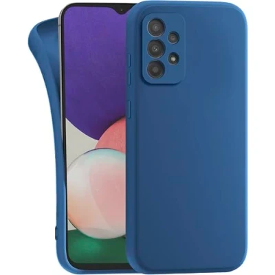 Abbildung von MyGadget Hülle für Samsung Galaxy A52 4G 5G A52s Schutzhülle TPU Case Slim Silikonhülle Back Cover Kratzfest Handyhülle Dunkelblau