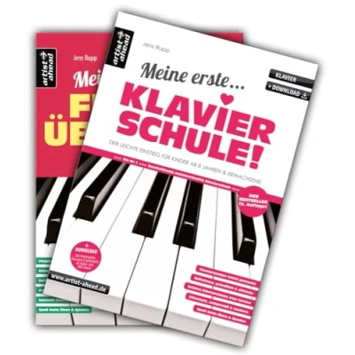 Abbildung von Meine erste Klavierschule &amp; ersten Fingerübungen im Set! Der leichte Einstieg für Kinder ab 8 Jahren Erwachsene. Lehrbuch Piano. Fingertraining. Klavierstücke. Spielbuch. Klaviernoten.
