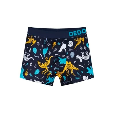 Abbildung von Dedoles Boxershorts Herren &amp; Jungen Unterwäsche Trunks Baumwolle lustige Designs Dinosaurier Hamster Spiele Maulwurf Geschenk, Farbe Blau, Motiv Jungen, Gr. 9 10 Jahre