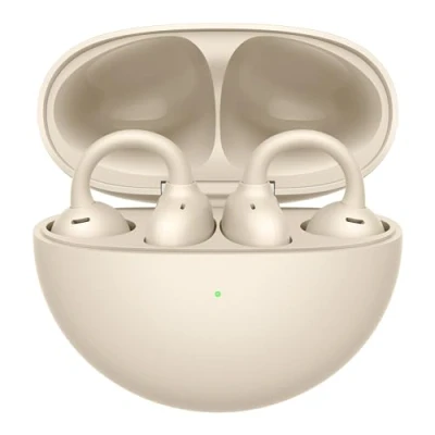 Abbildung von HUAWEI FreeClip, Innovatives Clip Design, Intensives Open Ear Hörerlebnis, KI Hintergrundgeräuschunterdrückung bei Anrufen, Superlange Akkulaufzeit, Android &amp; iOS, Beige