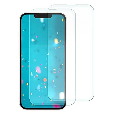 Abbildung von SDTEK *2 Pack Schutzglas Kompatibel mit iPhone 14/13/13 Pro, Glas Glasfolie Hartglas Folie Tempered Glass Screen Protector Schutzfolie Displayschutzglas